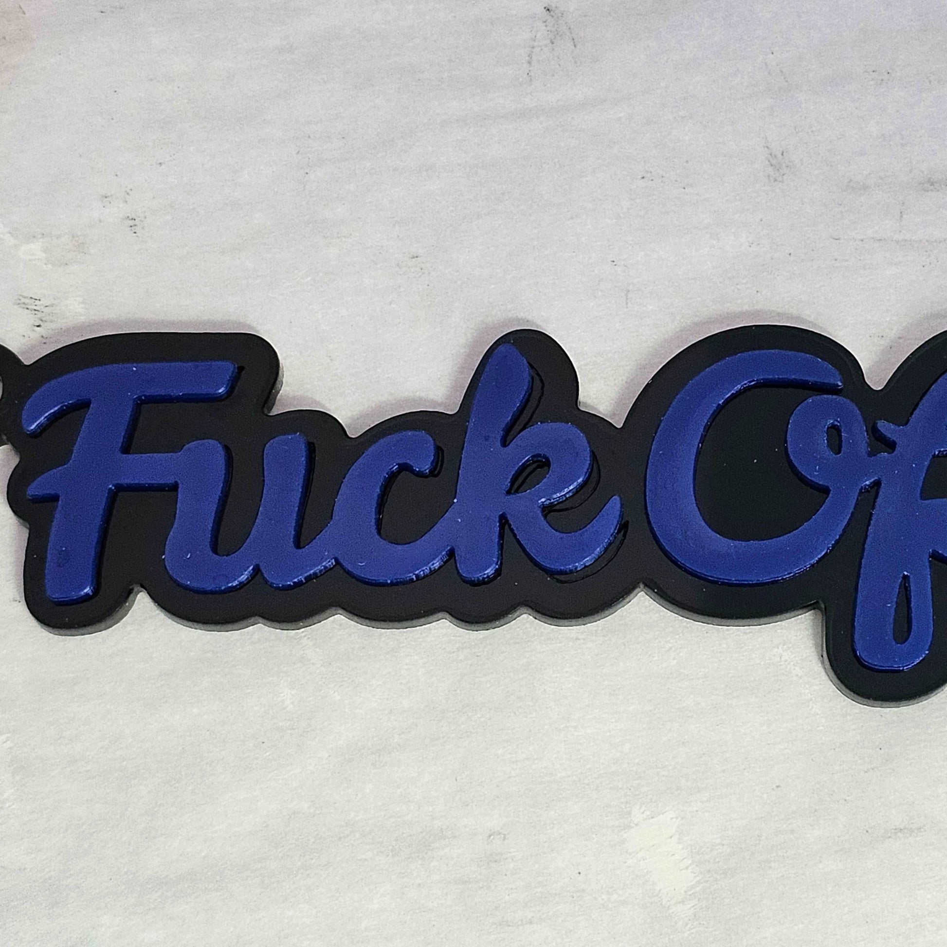 "Fucc Off" Key Chain, Funny Keychain, Sarcastic Gift, Novelty Key Holder, Humorous Accessory