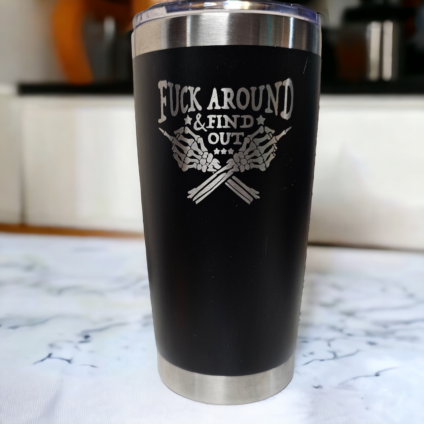 F*ck around and find out tumbler, 20 oz Cuss word coffee mug