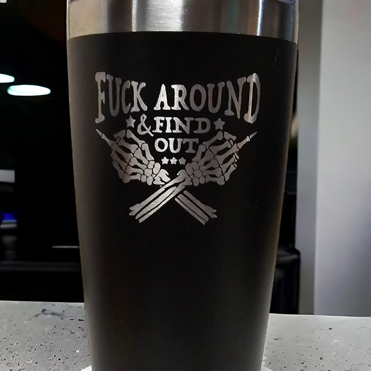 F*ck around and find out tumbler, 20 oz Cuss word coffee mug