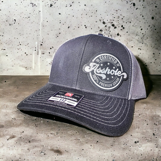 Certified Asshole Hat, Rude Gift, Funny Gift for Him, Offensive Hat, Trucker Cap